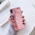 Luxury Leopard Print Laser Phone Case