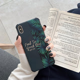 Artistic Banana leaf Splicing Phone Case