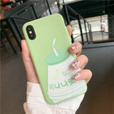 Cute Banana Milk Phone Case