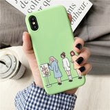 Cartoon Girls Painting Case