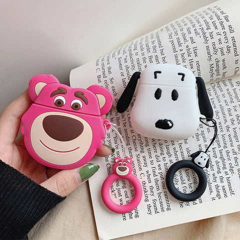 Cartoon Dog For Airpods Case Bluetooth Earphone Protective Case